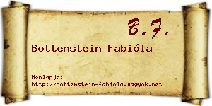 Bottenstein Fabióla névjegykártya