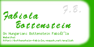 fabiola bottenstein business card